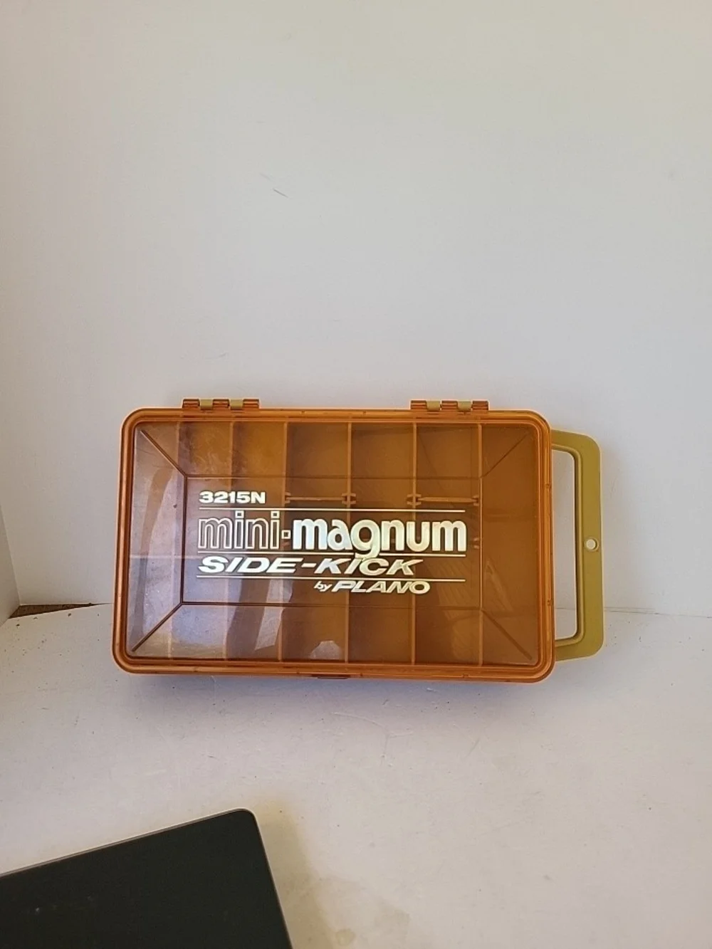 Plano Mini-Magnum Side-Kick Tackle Box in Amber #3215N 1980s